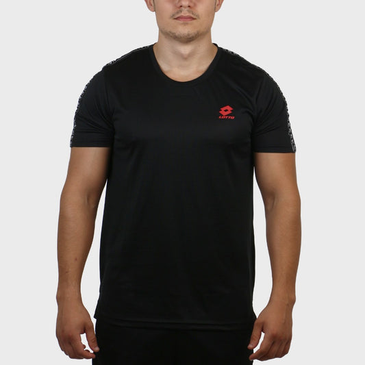 Lotto Remera manga corta Tape Dry Fit Negro - Hombre