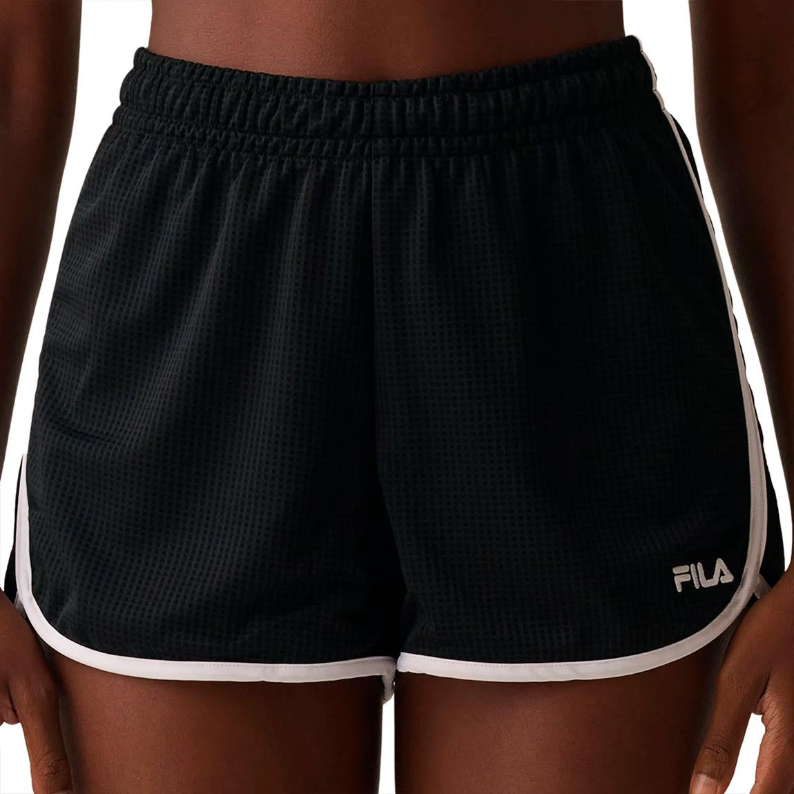 Fila Shorts International Mujer - Negro/Blanco