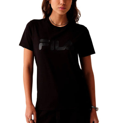 Fila Remera manga corta Letter premium ii Mujer - Negro
