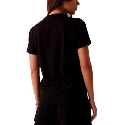 Fila Remera manga corta Letter premium ii Mujer - Negro