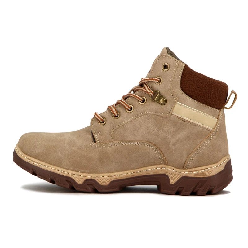 Country Bota De Dama Acordonada - Beige