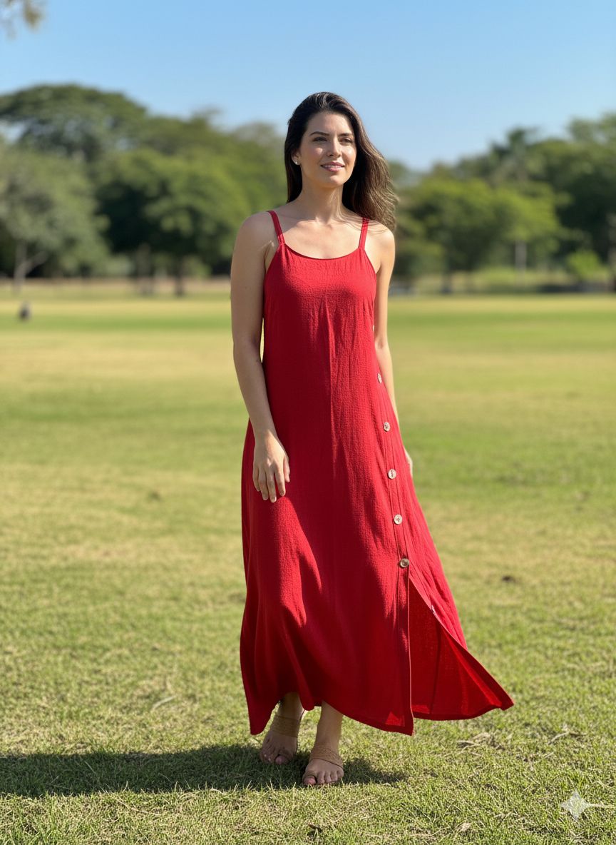 Vestido Lino Marialicia
