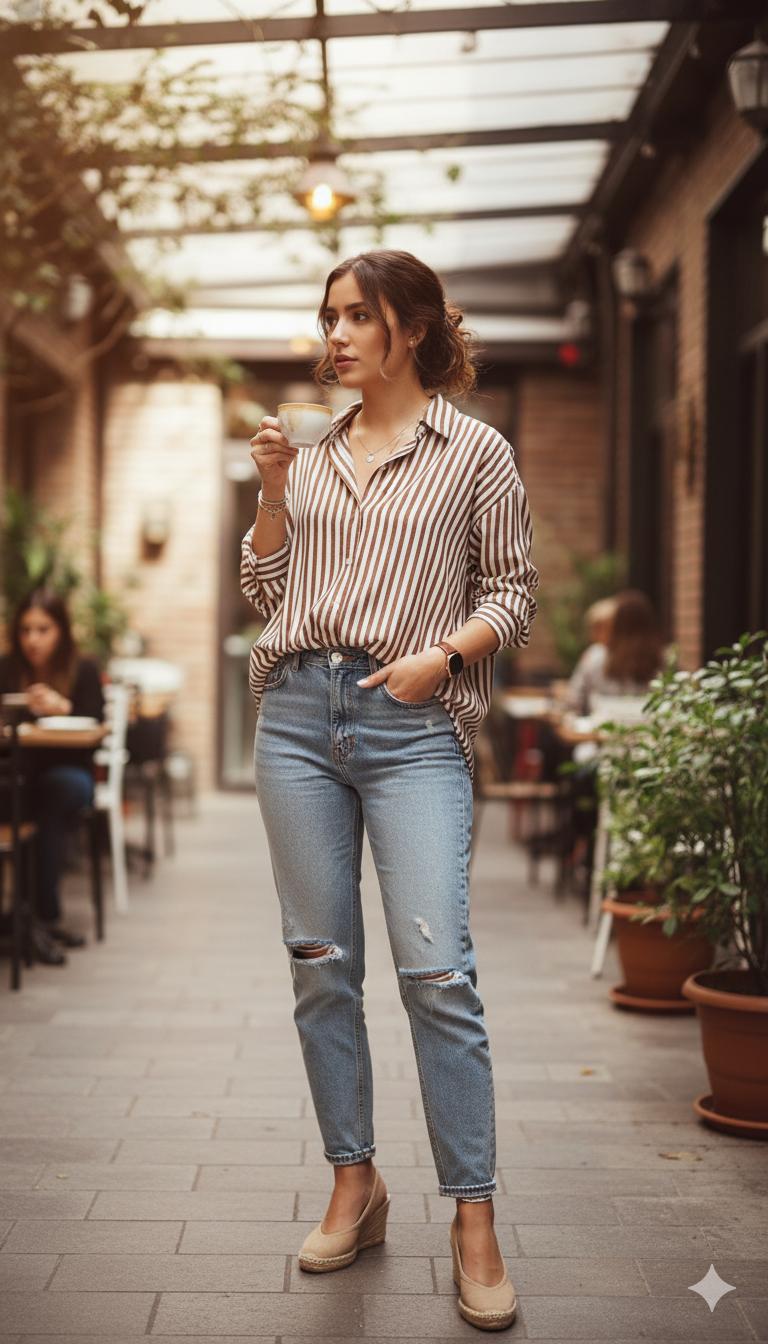 Camisa Merlina Marron