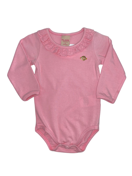 Body Manga Larga Con Puntilla
