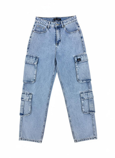 Jean Cargo Con Cuatro Bolsillos