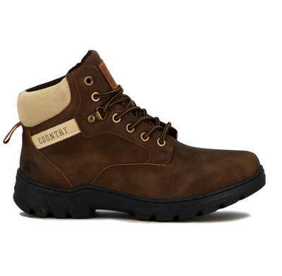 Country Bota De Dama Acordonada - Marrón