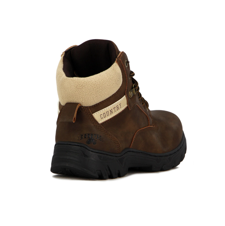 Country Bota De Dama Acordonada - Marrón