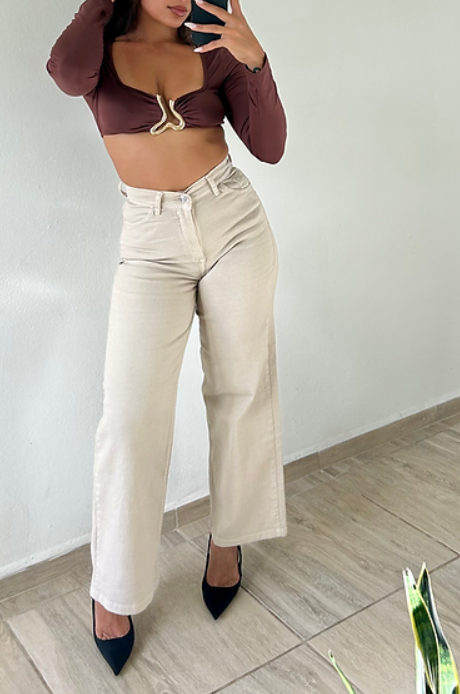 Wide Leg Clásico/ beige