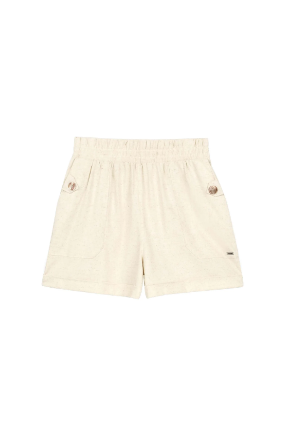 Short Lino Con Bolsillos