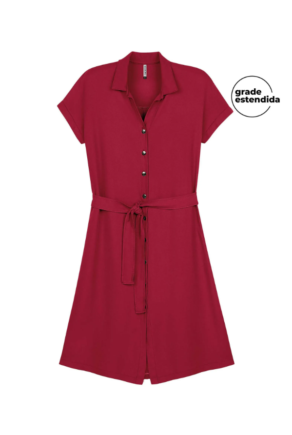 Vestido Femenino Estilo Camisa