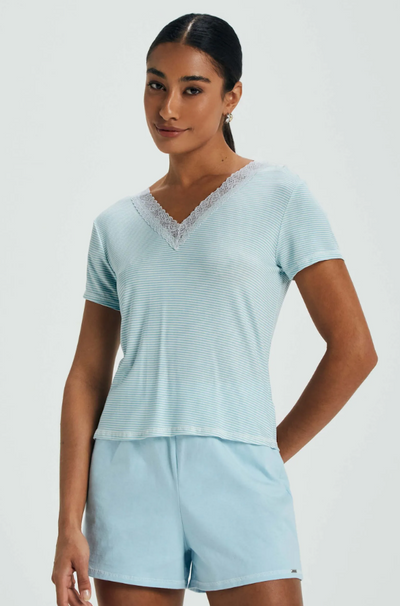 Pijama Mujer Celeste