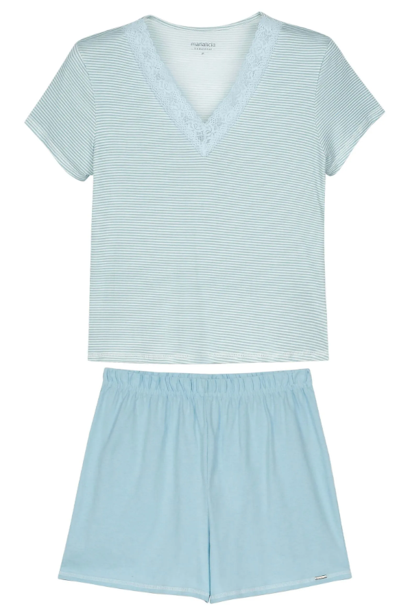 Pijama Mujer Celeste