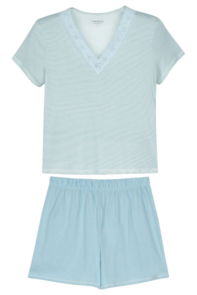 Pijama Mujer Celeste