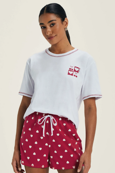 Pijama Mujer Corazones