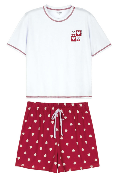 Pijama Mujer Corazones