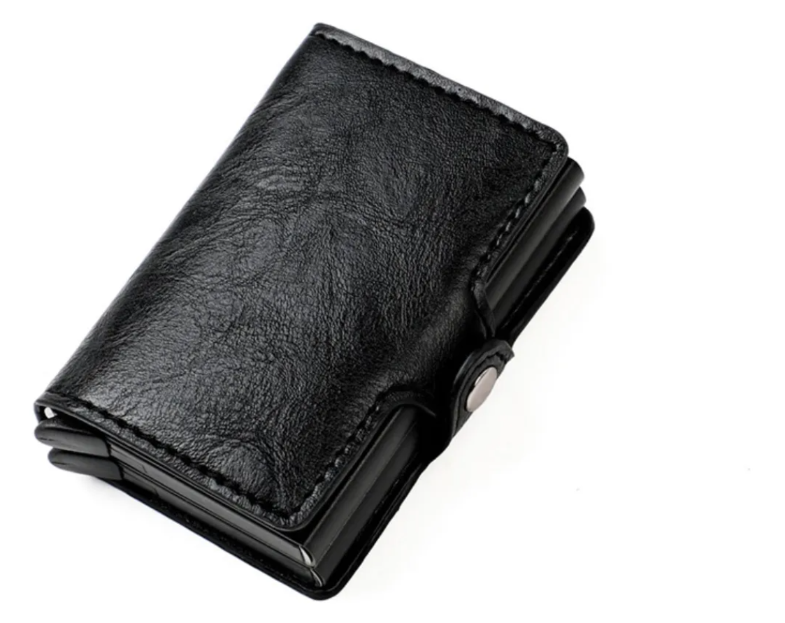 Porta Tarjetas Doble Preto