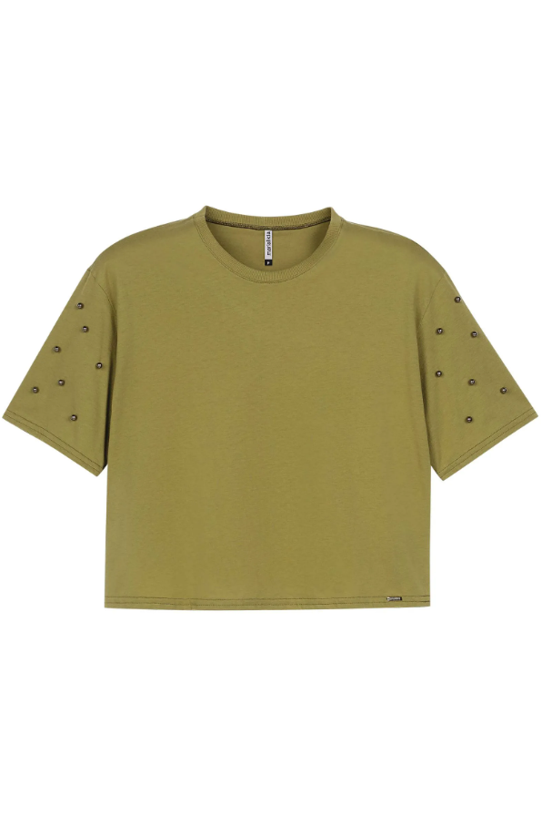 Remera Perlas Verde