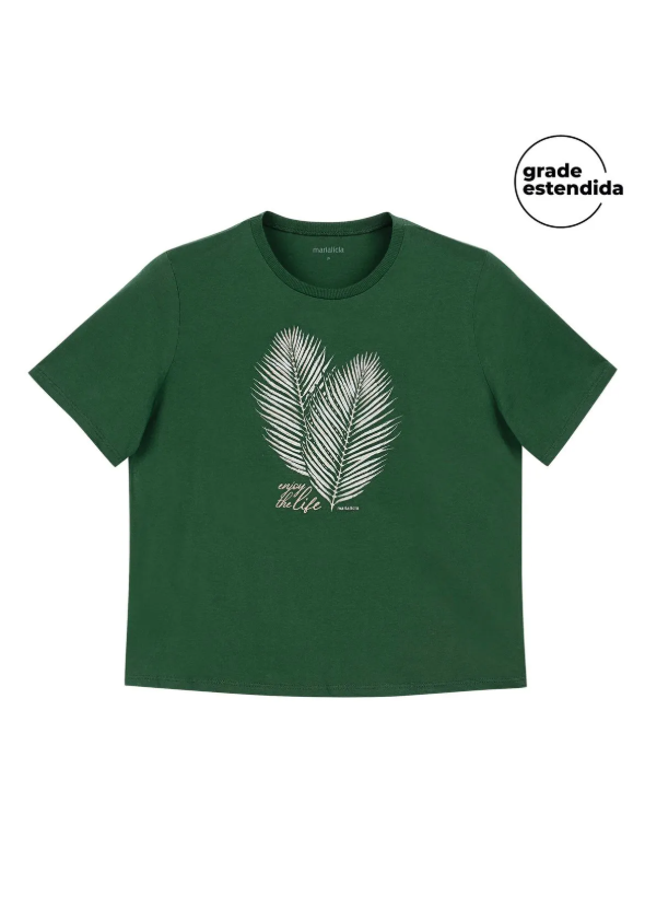 Remera Estampada Verde Marialicia