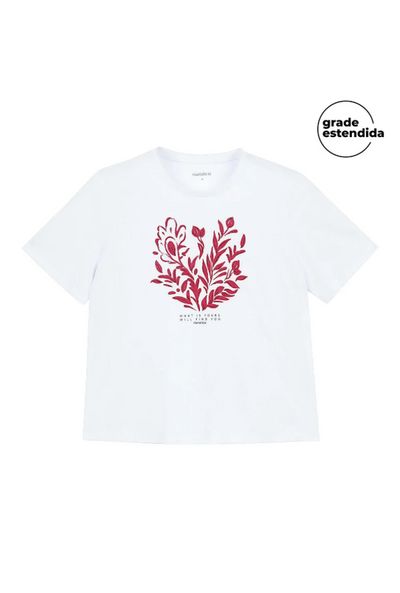 Remera Estampada Blanca Marialicia