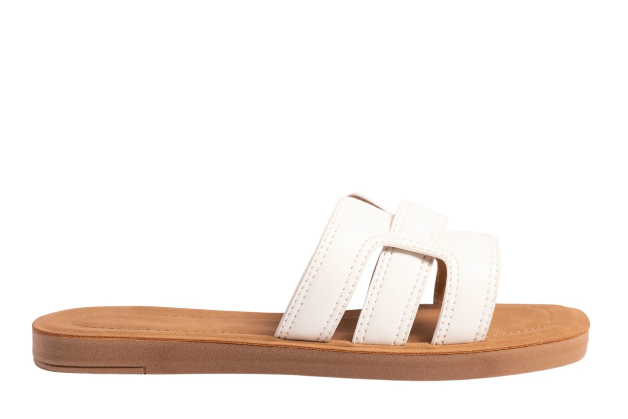 Sandalia Cherry Flat - White