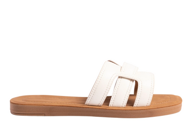 Sandalia Cherry Flat - White