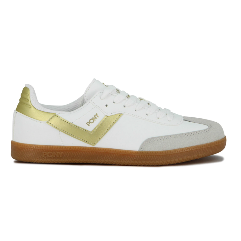 Pony Calzado Lifestyle Moma Unisex- Blanco/dorado