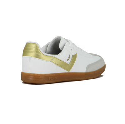 Pony Calzado Lifestyle Moma Unisex- Blanco/dorado