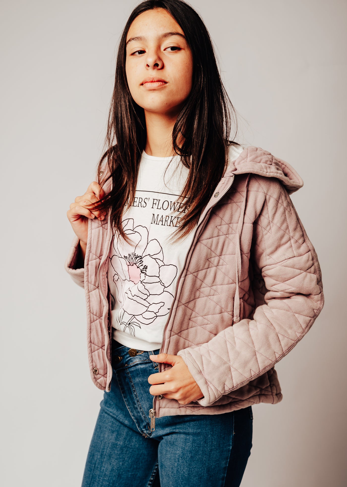 Campera Abrigo Lila