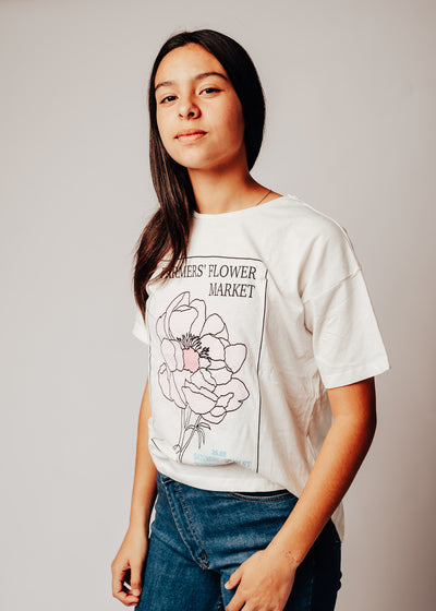 Remera Estampa Flor
