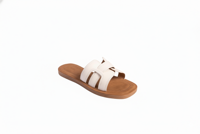 Sandalia Cherry Flat - White