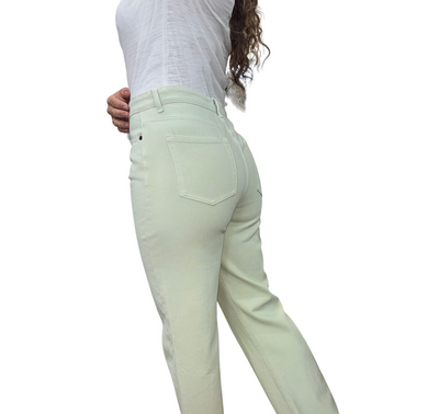 Jean Mom Verde