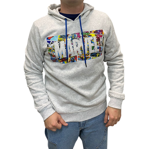 Buzo Canguro Marvel Gris