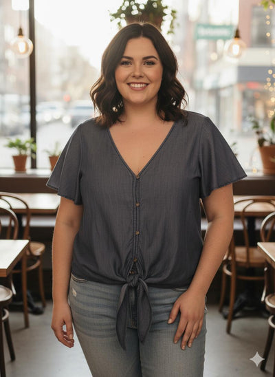 Blusa Jenera Con Nudo