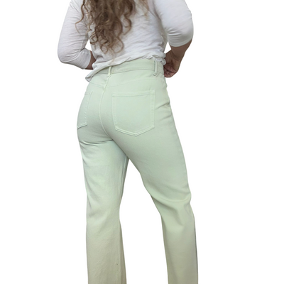 Jean Mom Verde