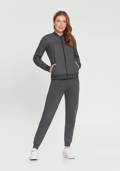 Campera Lunender Con Capucha - Gris