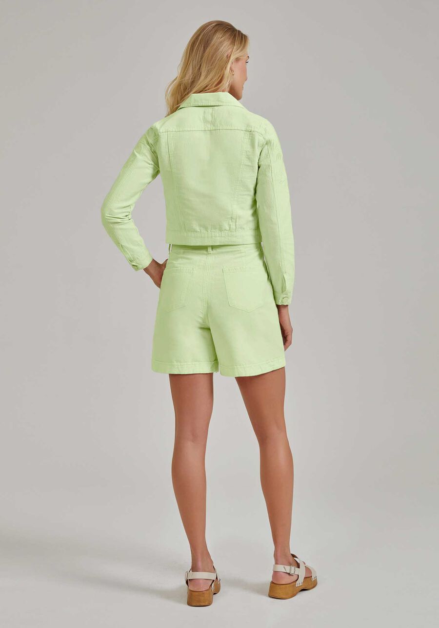 Campera Con Bordado - Verde