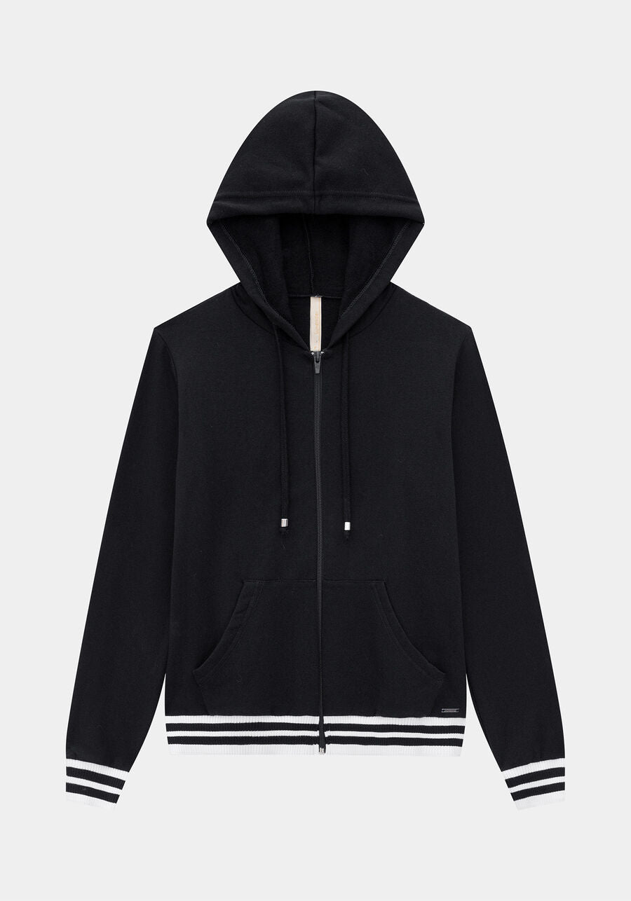 Campera Lunender Con Capucha - Preto