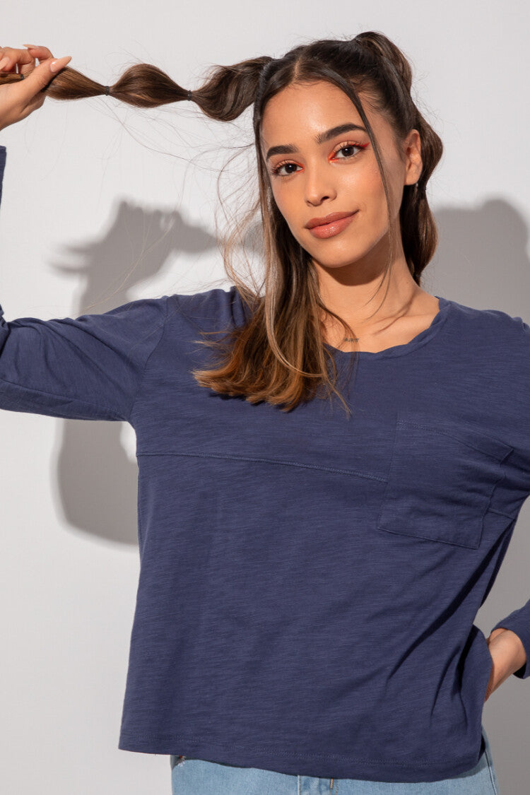 Remera Milos - Azul
